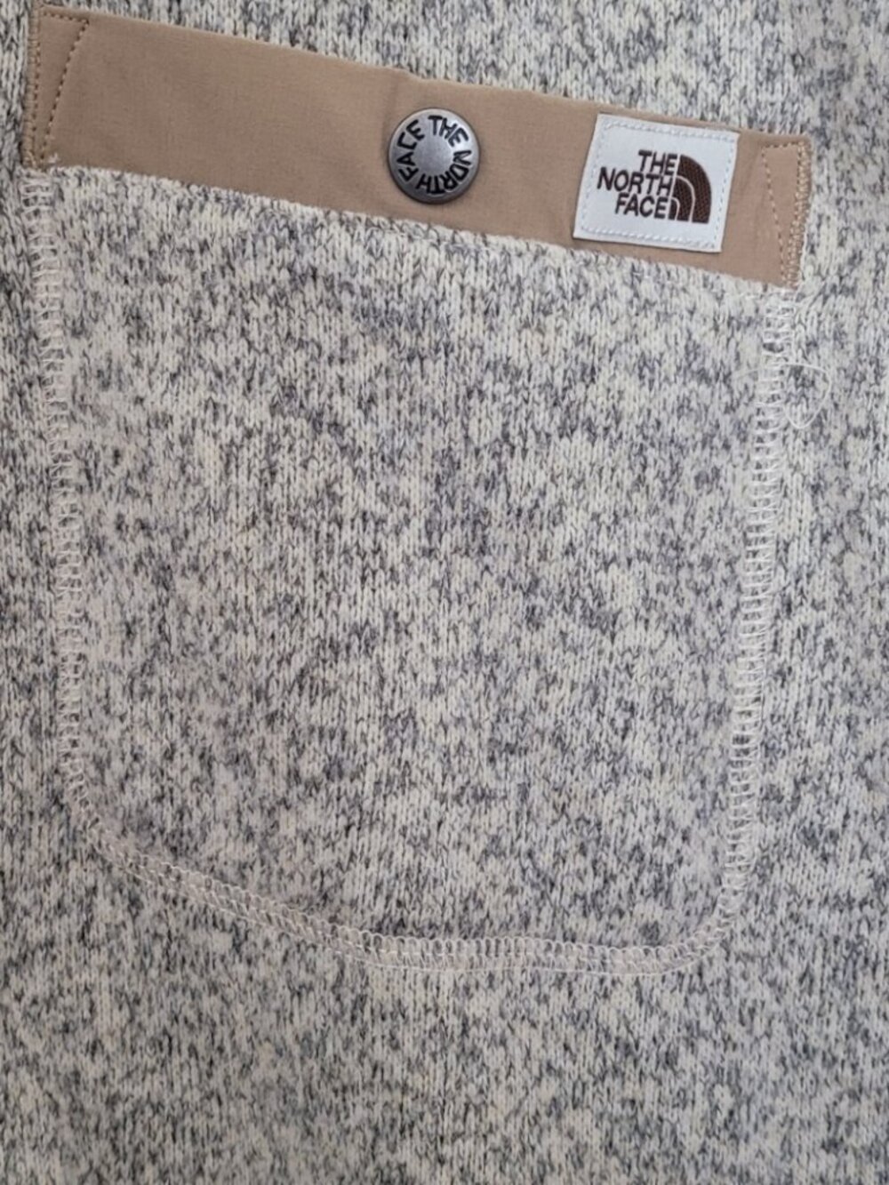 The North Face Gordon Lyons Fleece Shacket Snap Jacket Bleached Sand M - Picture 5 of 7